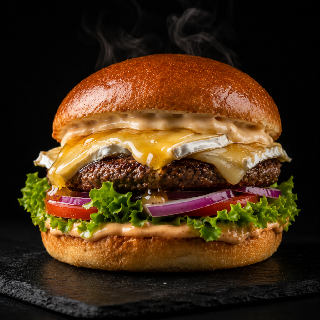 Burger chèvre miel