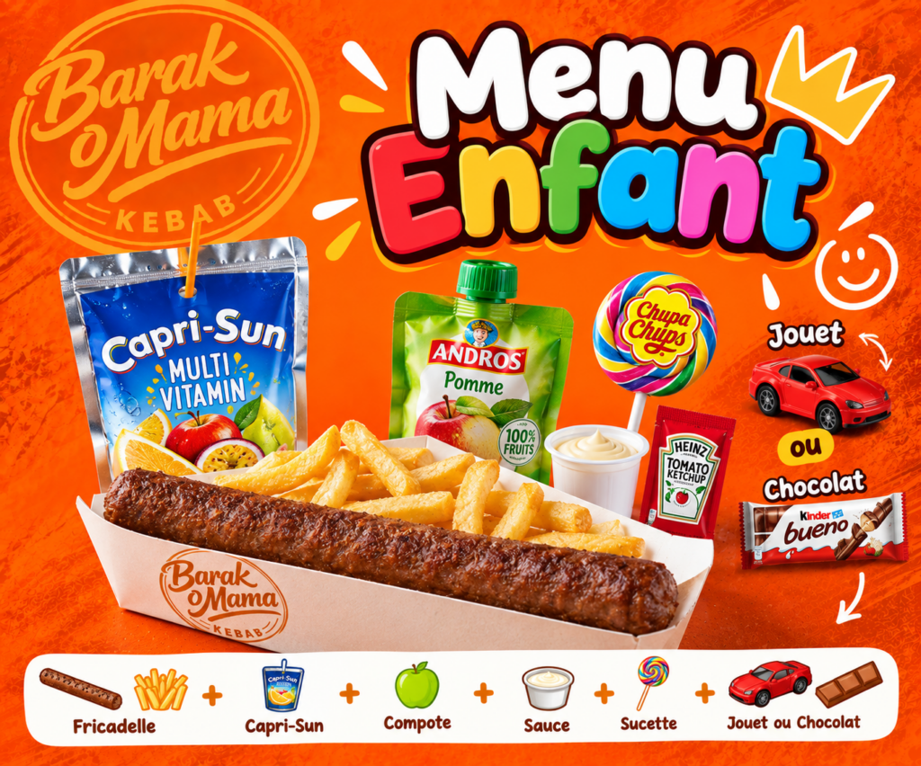 Menu enfant fricadelle