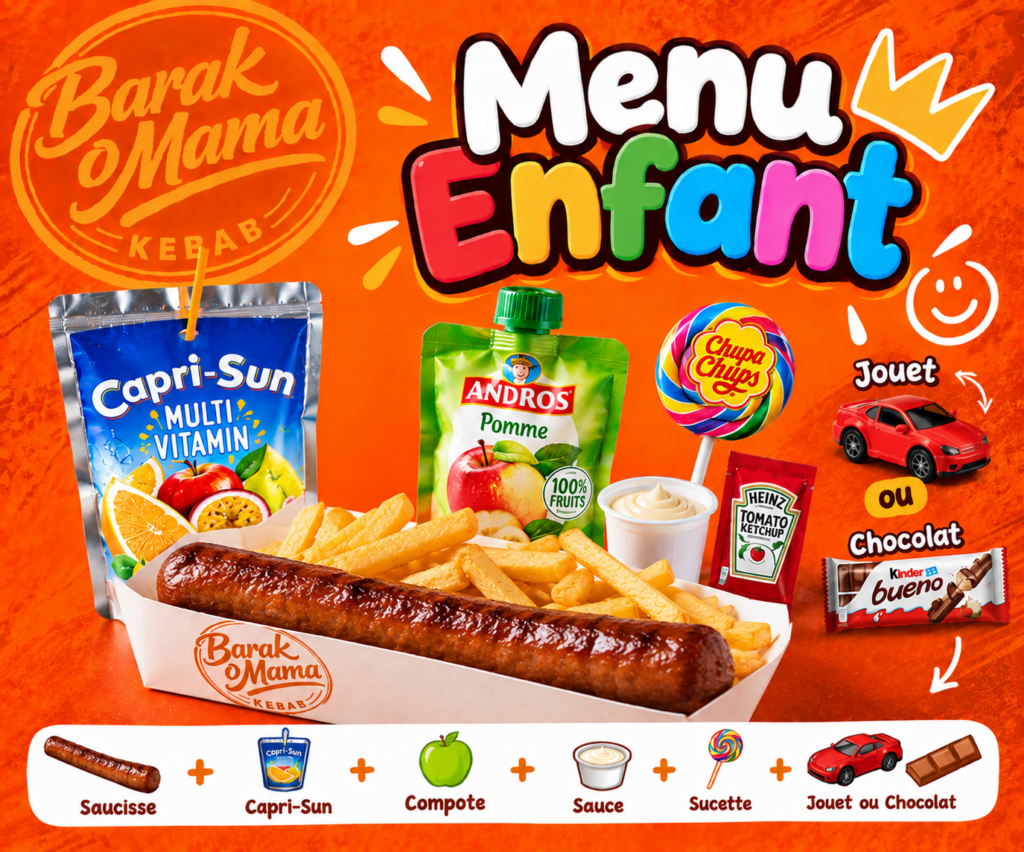 Menu enfant saucisse