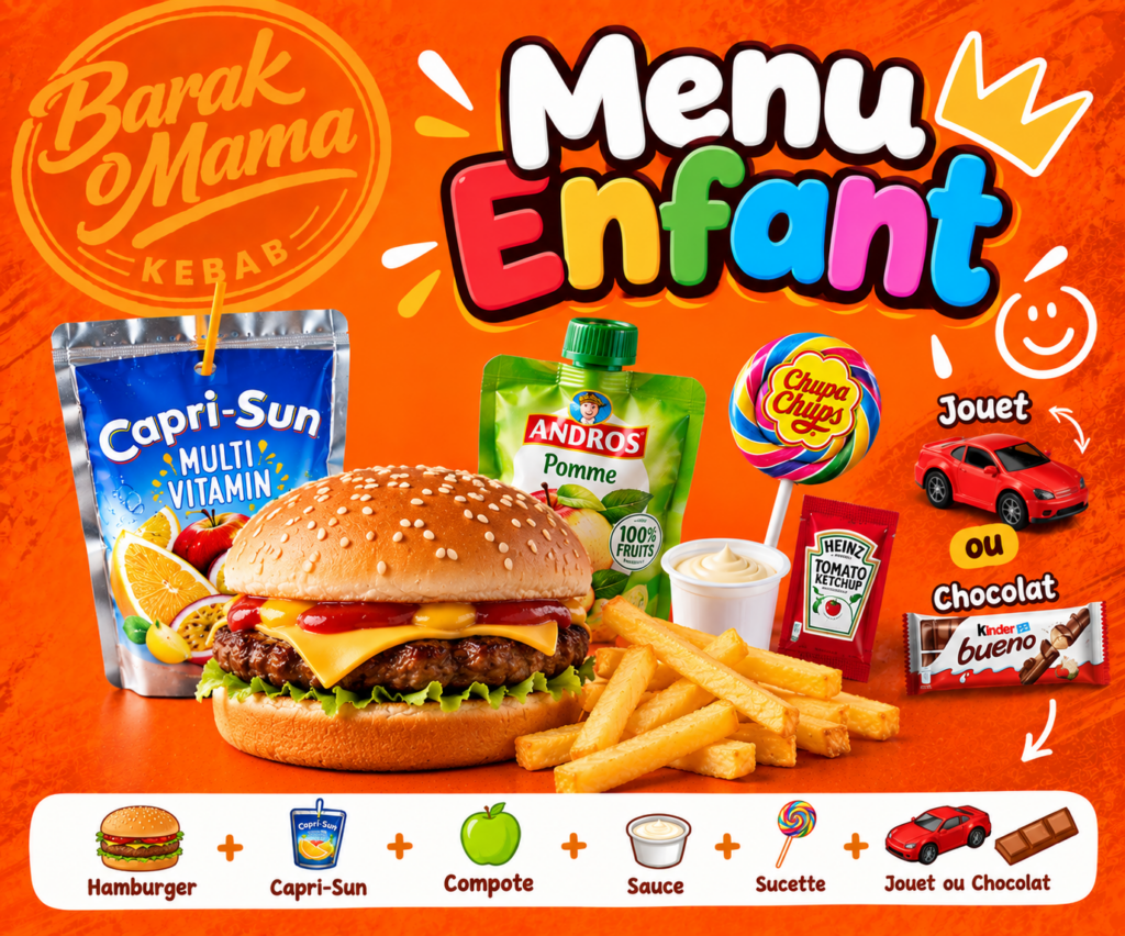 Menu enfant hamburger